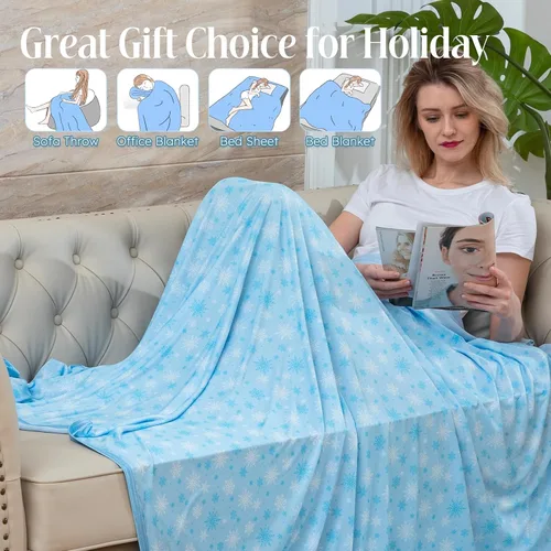 Miniatura 6 de OIGAE - Manta de enfriamiento para quienes se acaloran al dormir - Manta fría y ligera de verano para sudores nocturnos Perfecta para la cama