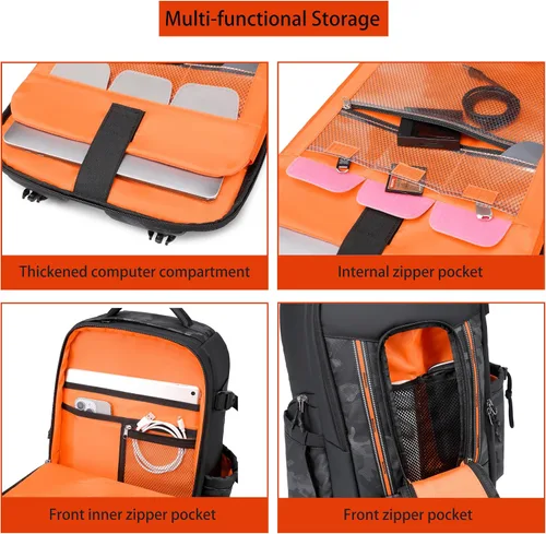Miniatura 6 de Mochila para cámara fotógrafo, mochila impermeable grande para cámaras DSLR, mochilas para fotógrafos, mochila para cámara para mujeres y hombres
