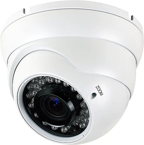 Cámara de seguridad domo CCTV analógica HD 1080P 4 en 1 (TVI/AHD/CVI/CVBS) para exteriores, lente varifocal de enfoque/zoom manual de 2,8 mm-12 mm,