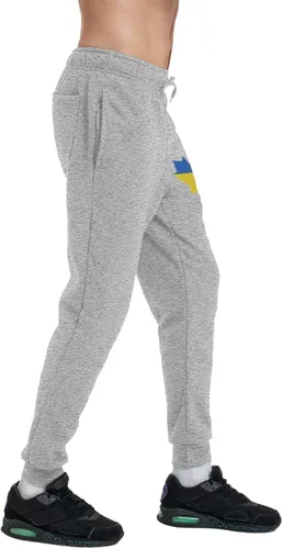 Miniatura 9 de Ukraine Flag Canada Maple Leaf Men's Casual Yoga Sweatpants Workout Athletic Elastic Waist Pants Outdoor Jogger Pants Black