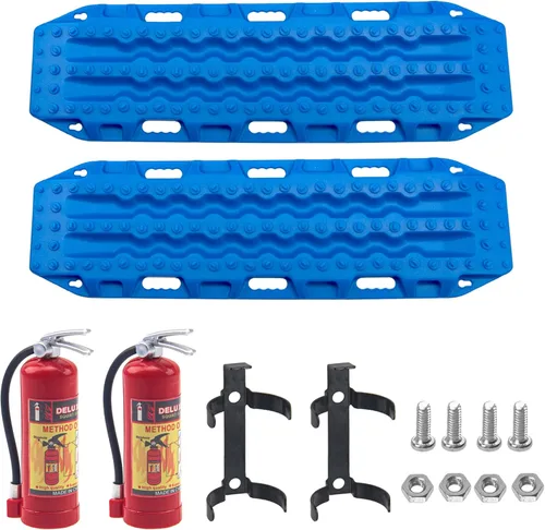 Miniatura 9 de Extintor de incendios a escala RC y escalera de arena, rampas de recuperación de tablero, accesorios de decoración compatibles con TRX4 Axial SCX10