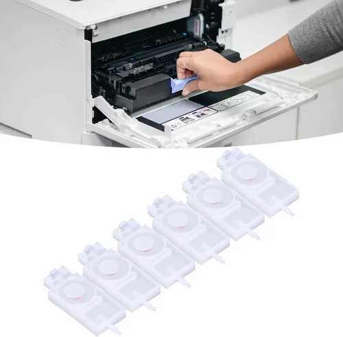 Miniatura 2 de Reemplazo del amortiguador de tinta, amortiguadores de cabeza de inyección de tinta de tamaño estándar, material PP, fácil instalación con filtro