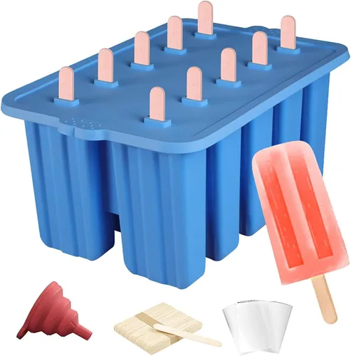 Moldes de silicona para paletas, moldes de paletas de grado alimenticio para niños, molde de paletas caseras, molde de helado sin BPA, fabricante de