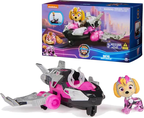 Miniatura 10 de Paw Patrol: The Mighty Movie, camión de juguete de construcción con Rubble Mighty Pups, figura de acción, luces y sonidos, juguetes para niños