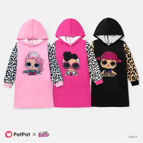 Miniatura 7 de L.O.L. Surprise! Sudaderas con capucha para niñas, jóvenes, niños, leopardo, sudadera con capucha de manga larga, bolsillo