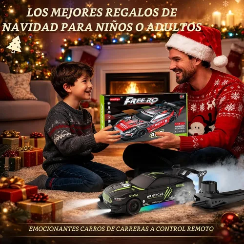 Miniatura 7 de Auto RC Drift a control remoto escala 1:16 4WD RC Car con luces LED 2.4GHz 18.6 mi/h RTR de alta velocidad de carreras de juguete deportivo
