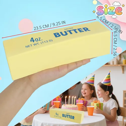 Miniatura 3 de Juguete sensorial para ansiedad con forma de palito de mantequilla gigante, juguete sensorial para aliviar el estrés, bola antiestrés Taba Squishies