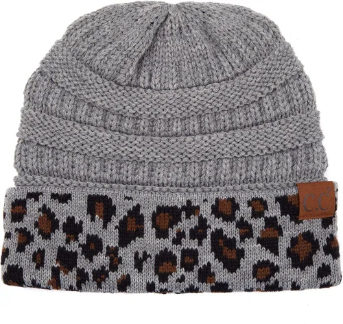 Miniatura 548 de C.C Trendy Warm Chunky Soft Stretch Cable Knit Beanie