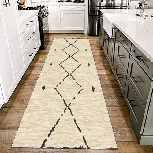 Miniatura 3 de Alfombra de pasillo para pasillo, diseño moderno, alfombra larga para pasillo, cocina, balcón, tapete de paso de 3.3 ft/4.9 ft/6.6 ft/8.2 ft/9.8