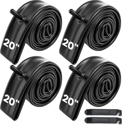 CALPALMY Tubo interior de bicicleta de 26 pulgadas, (4 paquetes/6 paquetes), tubos de repuesto para neumáticos de bicicleta de 26 x 1.75/1.95/2.125