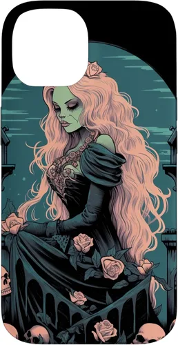 Miniatura 4 de Funda para iPhone 13 Pro Gothic Girl Pastel Goth Wiccan Pagan Anime Nu Goth Grunge