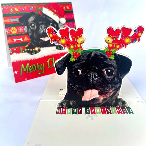 Miniatura 32 de Tarjeta de cumpleaños de perro Beagle 3D emergente – Felicitación de feliz cumpleaños para los amantes de los perros – Tarjeta desplegable