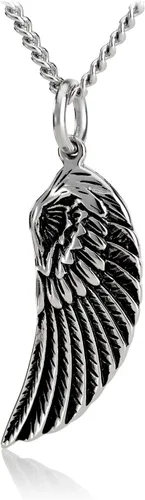 Miniatura 2 de Womens Stainless Steel Mini Angel Wing Necklace - Psalm 9111