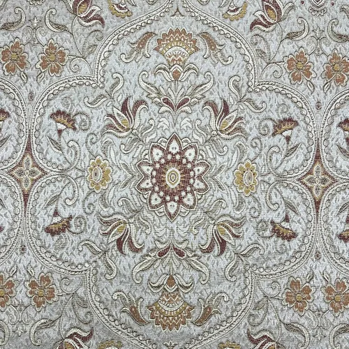 Miniatura 7 de Tela jacquard clásica de lujo con diseño ornamentado marroquí para tapicería, sofá, silla, comedor, tratamiento de ventanas, manualidades, 54