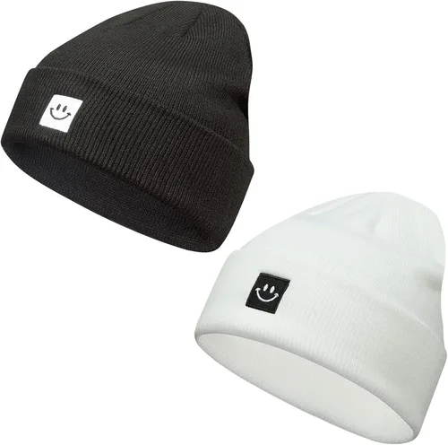 Miniatura 2 de Paladoo Gorro de punto para hombre y mujer, paquete de 2