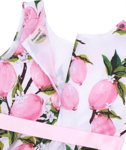 Miniatura 5 de Vestido de verano para niña, de algodón, con diseño floral