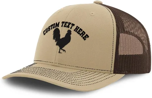 Miniatura 10 de Gorra de béisbol personalizada Gallo Sombra Gallo Silueta Bordado Malla Poliéster