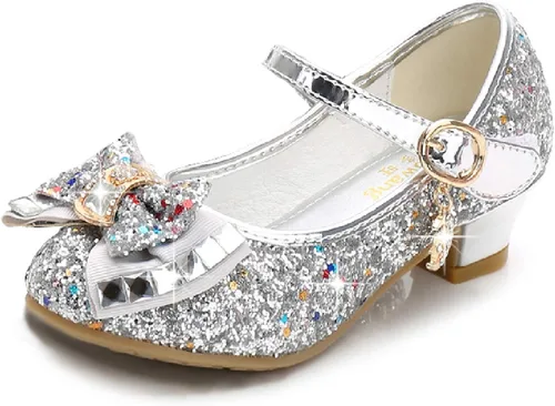 Cadidi Dinos Zapatos de vestir para niñas zapatos de fiesta de boda zapatos de tacón Mary Jane Princesa bebéniño pequeñoniño grande
