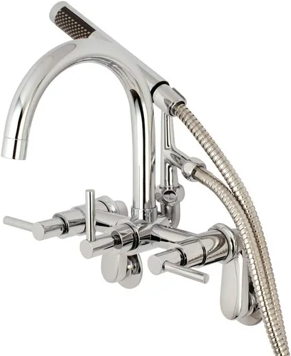 Aqua Vintage AE8151DL Concord - Grifo de pared ajustable de 7 pulgadas, cromado pulido Cromo pulido