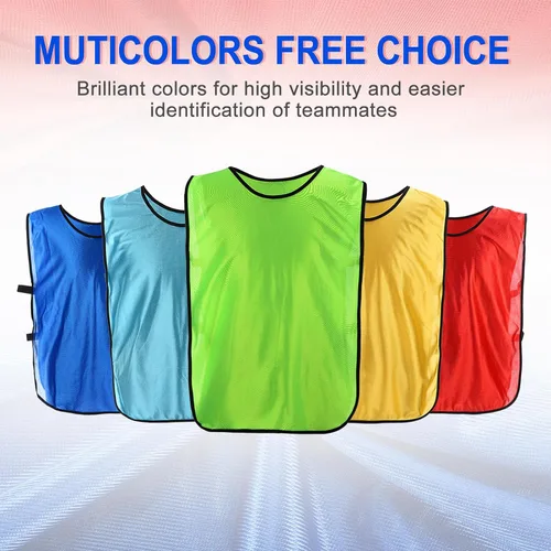 Miniatura 7 de PATIKIL Scrimmage - Chaleco de fútbol Pennies para entrenamiento de fútbol, deportes de equipo, pinnies camisetas de práctica de fútbol para adultos