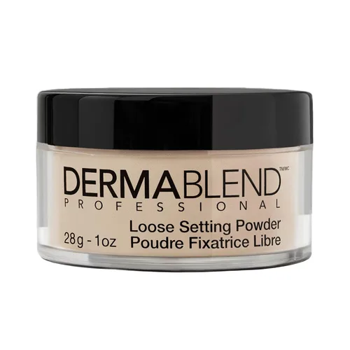 Miniatura 11 de Dermablend Polvo de ajuste suelto, polvo facial de maquillaje y polvo de acabado para tonos de piel claros, medianos y bronceados