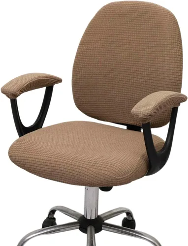 Miniatura 29 de Melaluxe Funda para silla de oficina con fundas para reposabrazos, funda elástica universal para silla de escritorio, fundas para silla