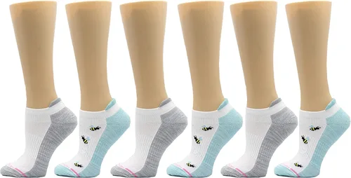 Miniatura 17 de Dr. Motion Calcetines de compresión de corte bajo para mujer, paquete de 2