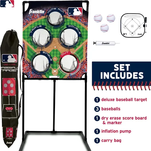 Miniatura 3 de Juegos de lanzamiento de objetivo Franklin Sports - Juegos de lanzamiento de objetivo de fútbol y béisbol para niños para interiores + exteriores