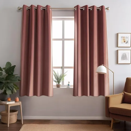 Miniatura 23 de Juego de 2 paneles de cortinas de terciopelo negro, cortinas súper suaves con ojales para decoración de sala de estar y dormitorio, reducción
