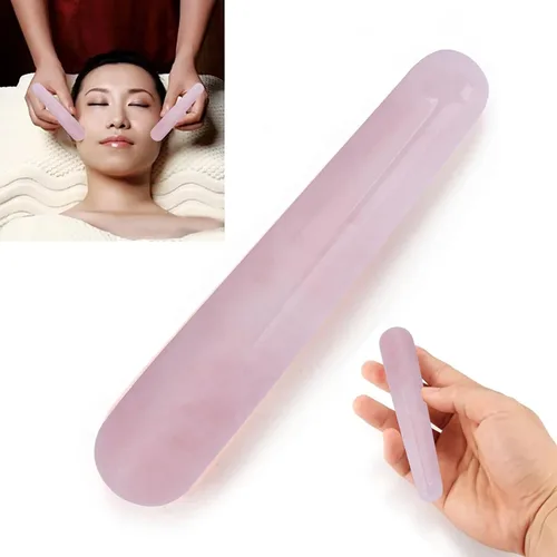 Miniatura 5 de Varita de masaje de piedra, varita de masaje de cristal, 3.93 pulgadas de cuarzo natural, varita de masaje facial, herramienta de masaje de palo