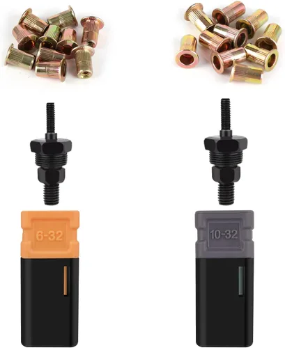 Miniatura 6 de NEXTACK Juego de herramientas de tuerca de remache Mandre y Nosepiece M5, M6 y 20 Kit de remaches para NT600, NT700 y NT800, herramienta de remache