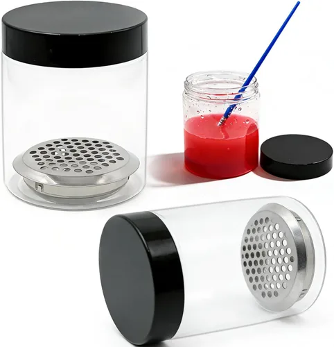 Taza limpiadora de pinceles de pintura, taza de lavado de pinceles de arte de uñas, tanque de limpieza de cepillos para pintar agua, aceite y