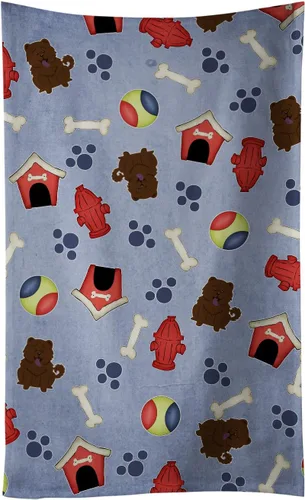 Miniatura 129 de Caroline's Treasures BB2654KTWL Dog House Collection Airedale - Toalla de cocina para invitados, toalla de baño decorativa para cara, té, paño