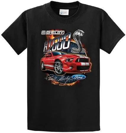 Miniatura 2 de Ford Mustang Shelby GT 500 Ford Logo Cobra Model - Camiseta de manga corta para hombre