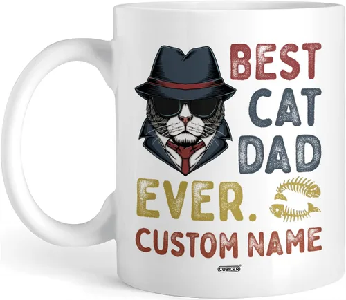 Miniatura 26 de CUBICER Taza de café de cerámica negra personalizada, tazas de béisbol para mamá, con nombre personalizado, tazas grandes, regalos de cumpleaños