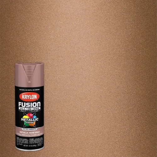 Miniatura 384 de Krylon Fusion - Pintura en aerosol adhesiva todo en uno para uso en interiores y exteriores, 12 onzas, aluminio