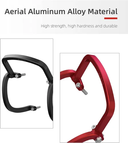 Miniatura 7 de FPV Drone Gimbal Bumper para DJI FPV Drone PTZ Protect Bar Cámara de aleación de aluminio Anti-colisión (rojo)
