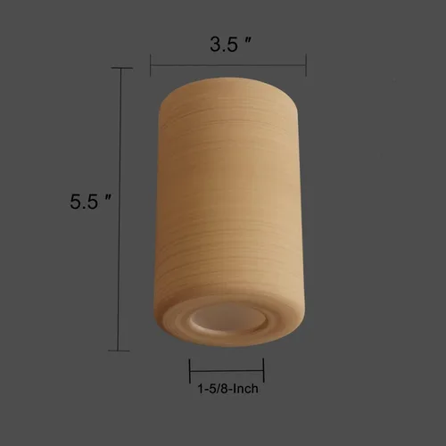 Miniatura 2 de Pantalla de lámpara de vidrio esmerilado, 2 piezas de repuesto de cubierta de pantalla cilíndrica con apertura de 1-5/8 pulgadas para lámpara