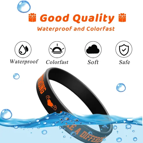 Miniatura 5 de ZIQON 12 piezas de pulseras de goma inspiradoras, pulseras de silicona con citas motivacionales, pulseras elásticas de colores, unisex