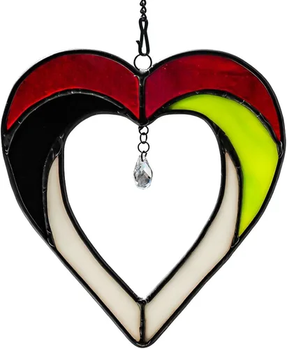 Miniatura 13 de Atrapasoles con forma de corazón para colgar ventanas, regalo de cumpleaños en forma de corazón para abuela, tía, hermana, padres, para mujeres