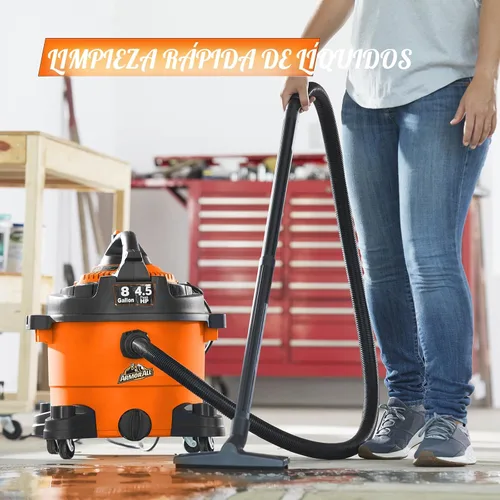 Miniatura 6 de Armor All VBV809 0901 - Aspiradora húmeda/seca de 8 galones y 4.5 HP con soplador desmontable, naranja