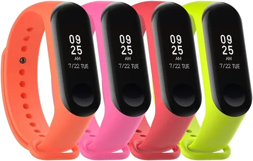 Miniatura 5 de Para Mi Band 4 Correa/Mi Band 3 Correa Reemplazo Xiaomi Mi Band 4 Smart Watch Correa de muñeca Bandas para Mujeres Hombre Xiaomi 3 Band 4pack-4