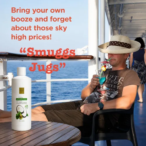 Miniatura 5 de Smuggs Jugs Cruise Hidden Liquor Flask Set, 2 Fake Shampoo Bottles Leakproof Rum Runners, 17.3 oz Each Bottle, Includes Pourer & Seals, Liquor