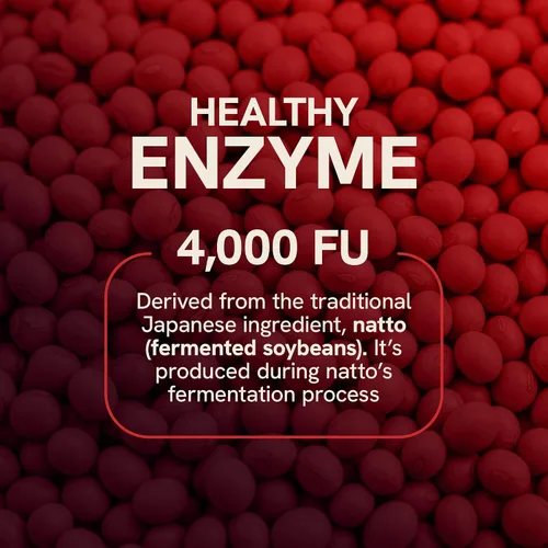 Miniatura 8 de Suplemento de nattoquinasa 4000 FU Apoya la circulación saludable y mantiene los niveles de fibrina Nattokinase 4000 FU por porción Derivado
