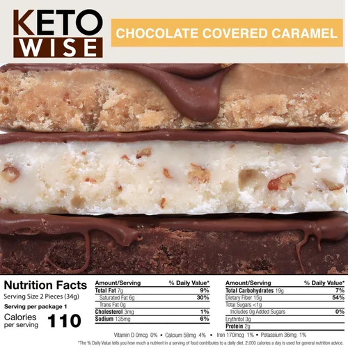 Miniatura 2 de Keto Wise Fat Bombs - Hecho con aceite MCT que contiene chocolate, bajo en grasa, bajo en carbohidratos y apto para dieta cetogénica, 0.28 oz