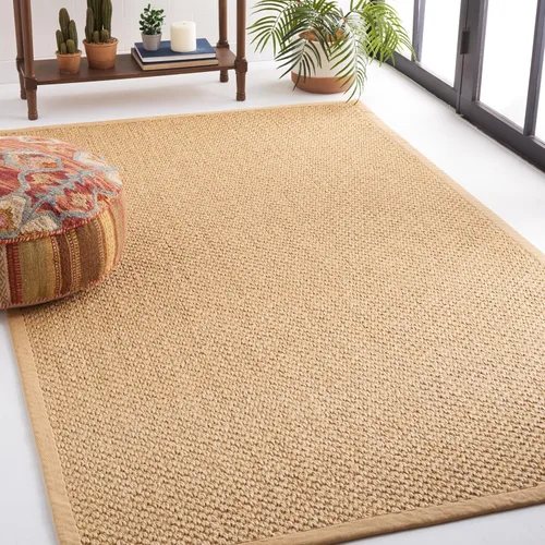 Miniatura 38 de SAFAVIEH Alfombra de área 2x3 - Colección de fibra natural - Chocolate, sisal, diseño tejido con borde (NF525D)