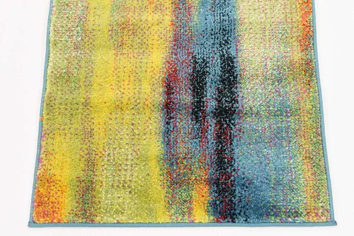 Miniatura 9 de Unique Loom colección Lyon - Alfombra abstracta y moderna, Polipropileno, Azul (multi/blue)