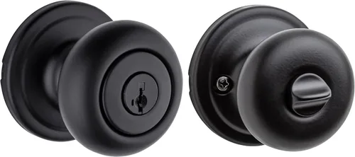 Miniatura 18 de Kwikset Hancock - Pomo de puerta interior de privacidad con cerradura, manija de puerta para baño y dormitorio, perilla de puerta con cerradura