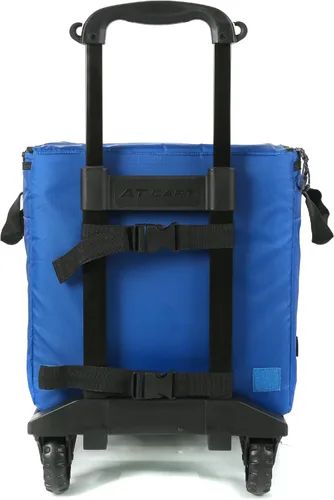 Miniatura 5 de Columbia Crater Peak - Hielera con ruedas, enfriador con ruedas para 50 latas, enfriador plegable azul con aislamiento de súper espuma y carrito