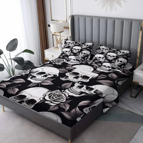 Miniatura 30 de Frog Sheets California King - Sábanas de cama de anfibios tropicales, microfibra suave con bolsillo profundo, sábanas y fundas de almohada, 1 sábana